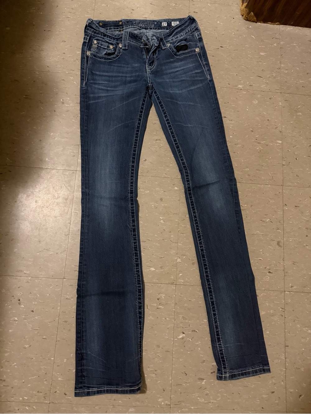 Miss Me Dark Blue Flared Jeans